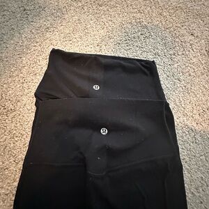 lululemon athletica Align Crop and Regular Black Leggings